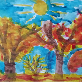 Рисунок "Осенняя пора" на конкурс "Конкурс детского рисунка “Сказочная осень - 2018”"