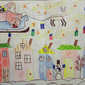 Дед мороз спешит к детишкам, Екатерина Еськова, 6 лет