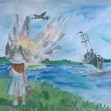 Рисунок "Белые панамки"