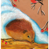 Рисунок "Ёжику не спится" на конкурс "Конкурс детского рисунка "Новогодняя Фантазия""