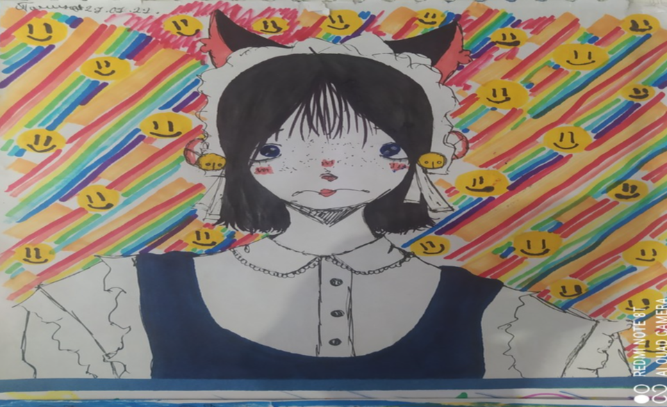 Детский рисунок - anime