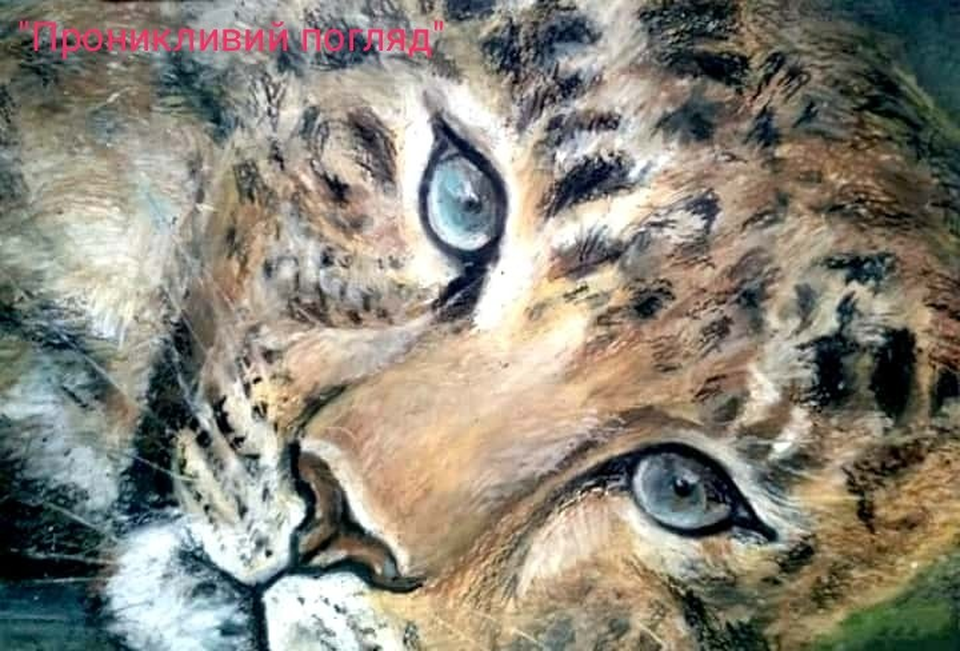 Детский рисунок - Проникновенный взгляд