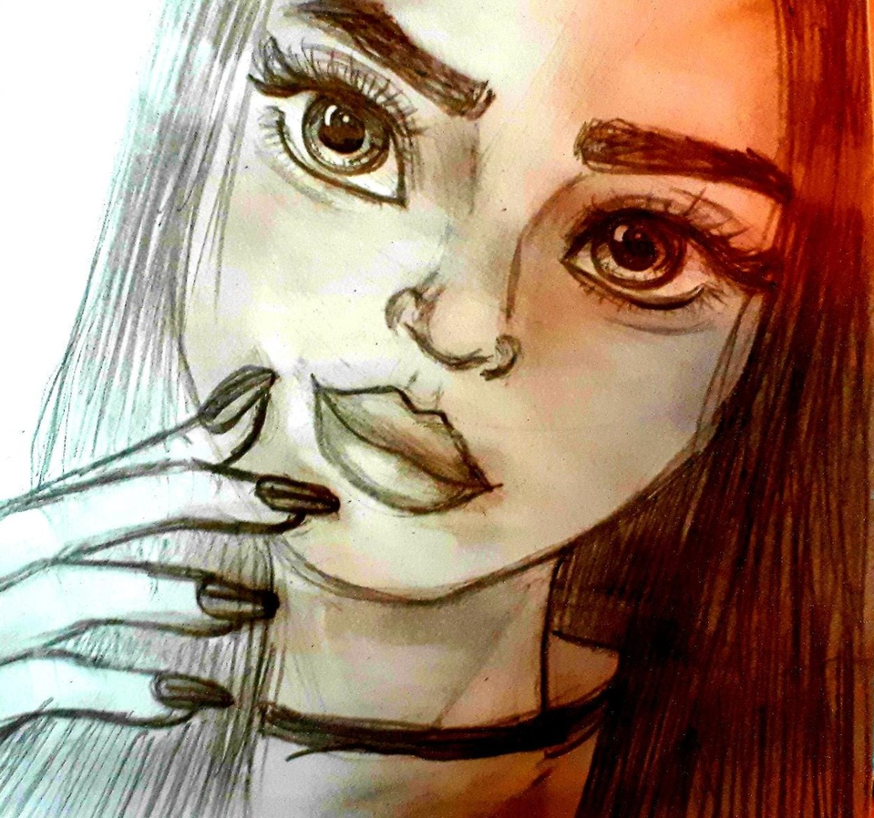 Детский рисунок - Портрет