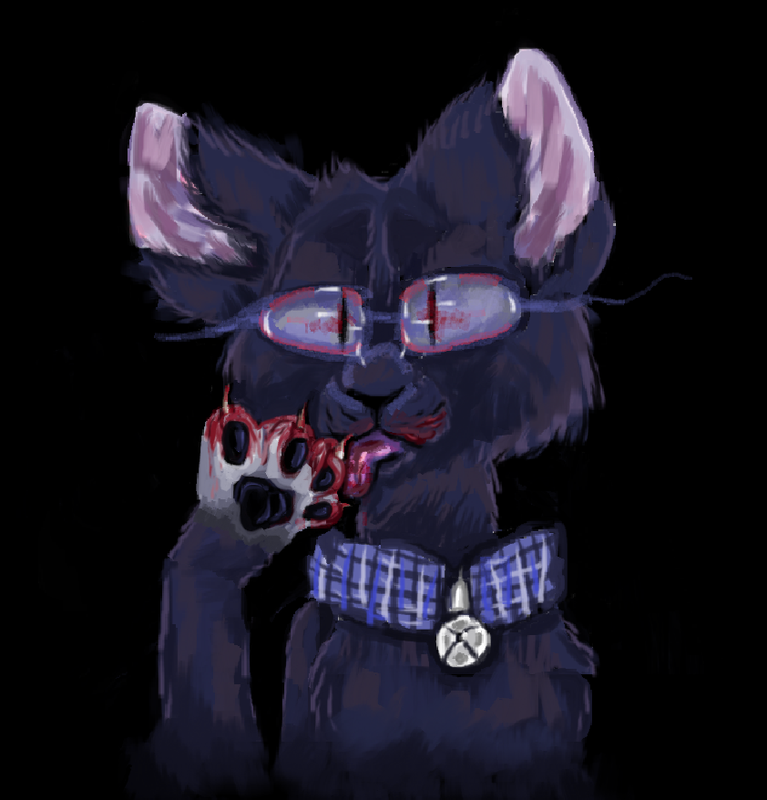Детский рисунок - кот