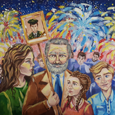 Рисунок "Памятный день" на конкурс "Конкурс творческого рисунка “Свободная тема-2020”"