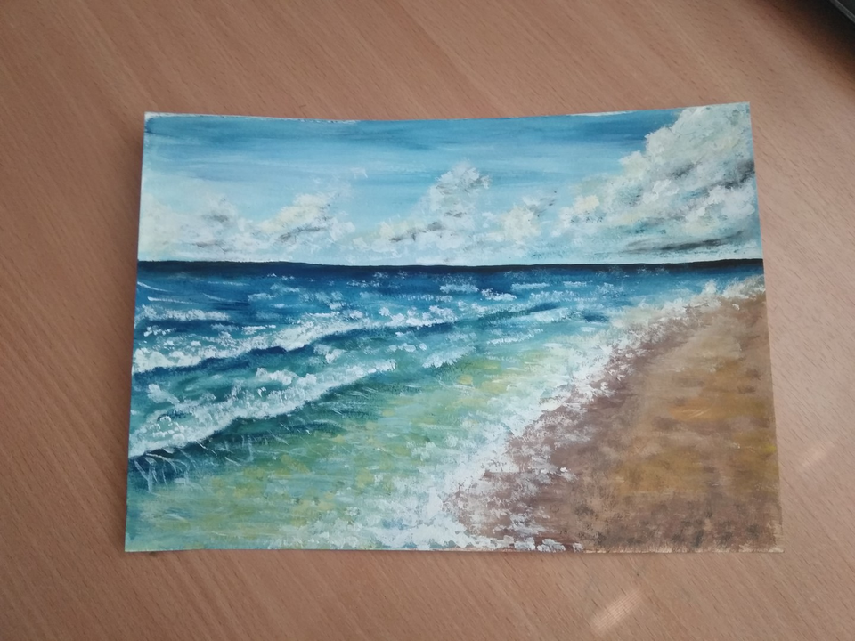 Детский рисунок - Море