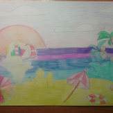 Рисунок "Мечта о море" на конкурс "Конкурс детского рисунка “Отдых Мечты - 2018”"