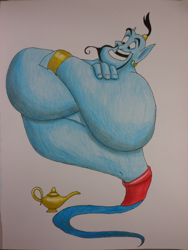 Детский рисунок - джин