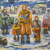 Рисунок "Дорога жизни" на конкурс "Конкурс детского рисунка “75 лет Великой Победе!”"