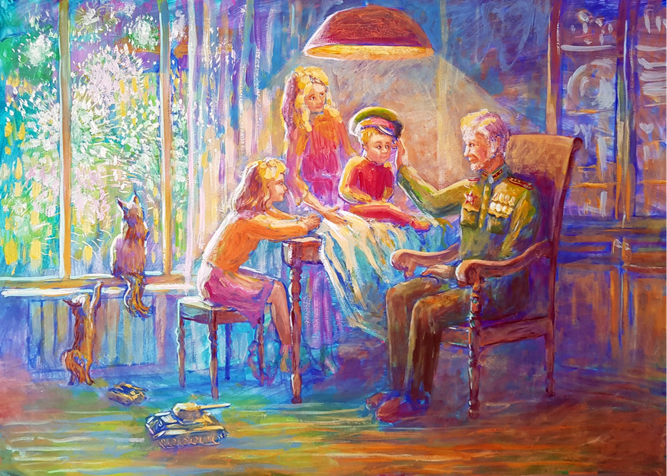 Детский рисунок - День победы
