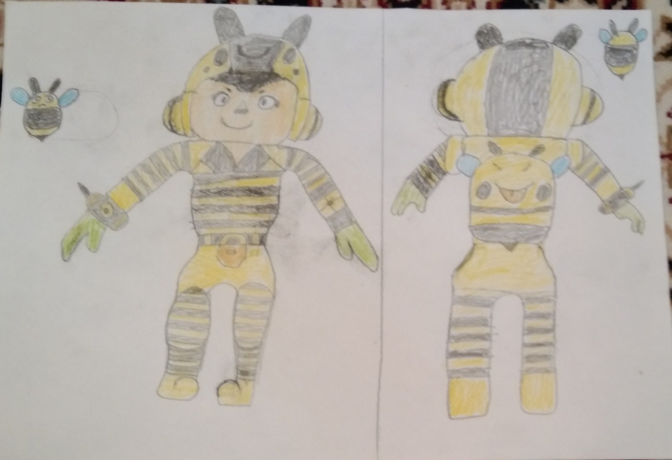 Детский рисунок - Оса Беа-Wasp Bea Brawl Stars