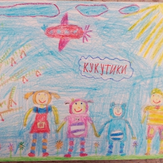 Рисунок "Кукутики на прогулке" на конкурс "Конкурс детского рисунка "Мир Кукутиков""