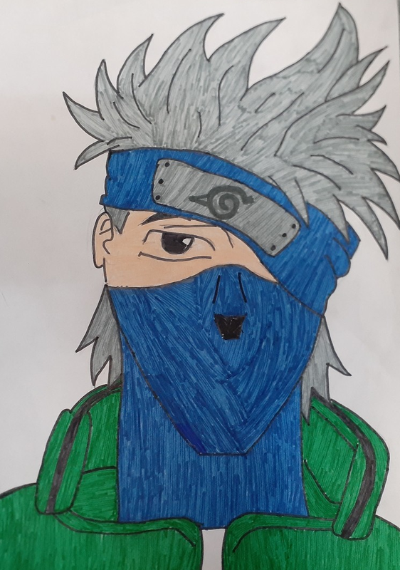 Детский рисунок - Kakashi Hatake