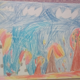 Рисунок "Осенний лес" на конкурс "Конкурс детского рисунка “Сказочная осень - 2018”"