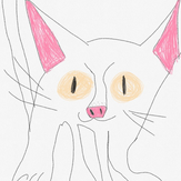 Рисунок "Белый кот"