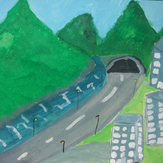 Рисунок "У бабушки в поселке  Мизур" на конкурс "Конкурс детского рисунка “Города - 2018” вместе с Erich Krause"