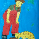 Рисунок "Котофей" на конкурс "Конкурс детского рисунка "Любимое животное - 2018""