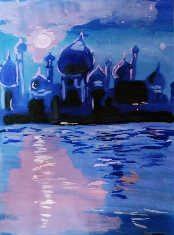 Детский рисунок - Арабская ночь
