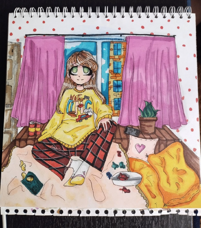 Детский рисунок - Выходной