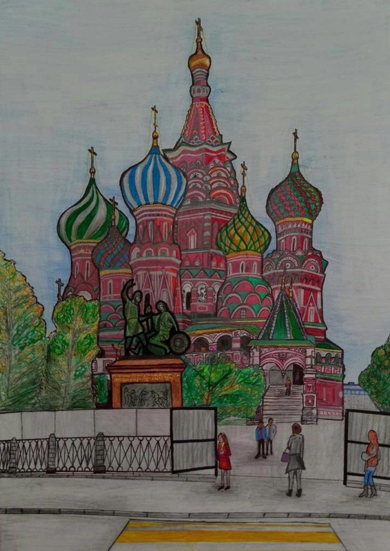 Детский рисунок - Покровский собор