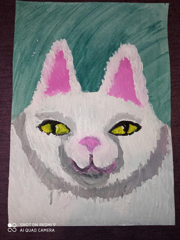 Детский рисунок - Кот