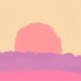 Рисунок "Закат или рассвет"