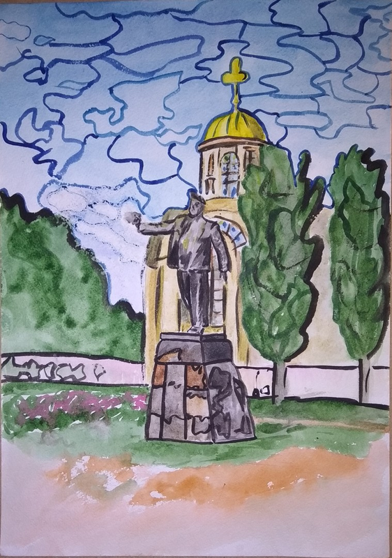 Детский рисунок - слава Шахтёрскому труду