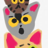 Рисунок "Три кошки"