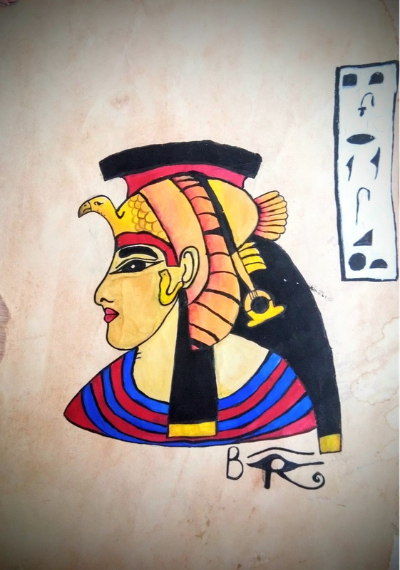 Детский рисунок - Клеопатра