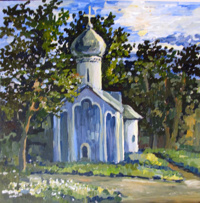 Рисунок - Утро в Великом Новгороде