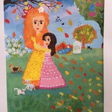 Рисунок "Я и мама" на конкурс "Конкурс творческого рисунка “Моя Семья - 2019”"