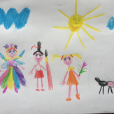 Рисунок "Лучшие друзья" на конкурс "Экспресс-конкурс “Рисуем Рисовашек - 2018”"