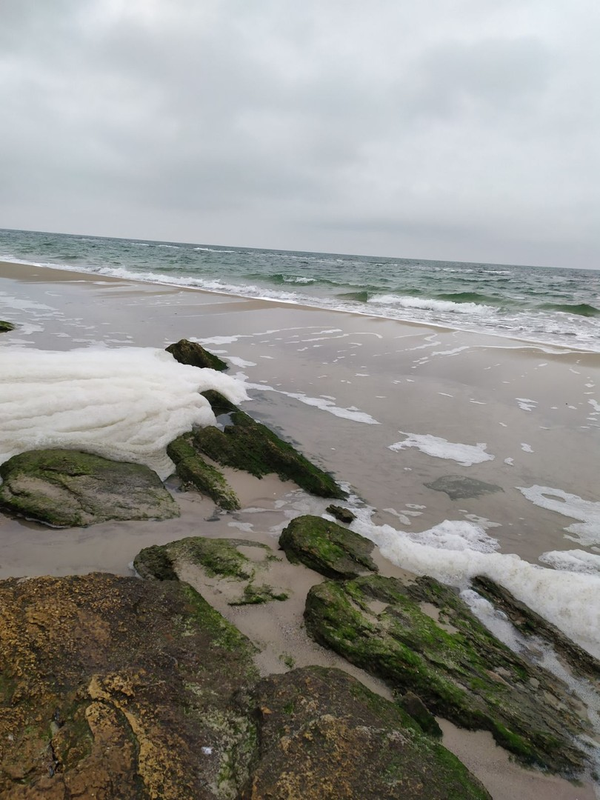 Детский рисунок - Море Одесса Декабрь