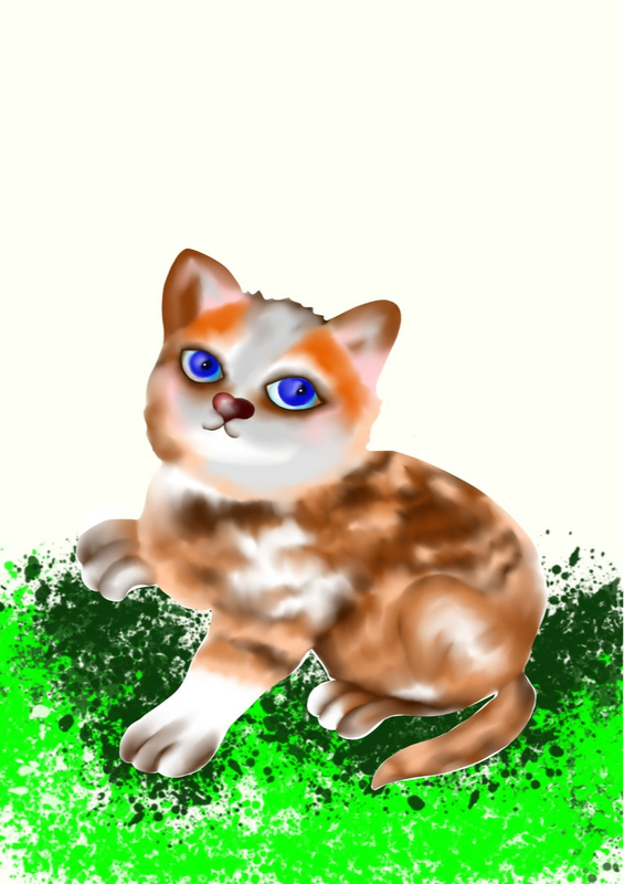 Детский рисунок - Домашний питомец