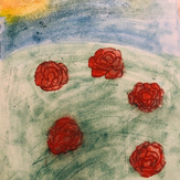 Рисунок "Розы" на конкурс "Конкурс детского рисунка "Рисовашки и друзья""