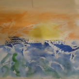 Рисунок "Дельфины" на конкурс "Конкурс детского рисунка по 3-й серии "Волшебные Сны""