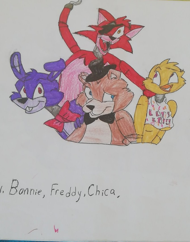 Детский рисунок - Freddy