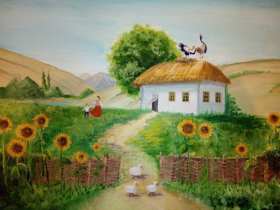 Детский рисунок - Лето на Кубани