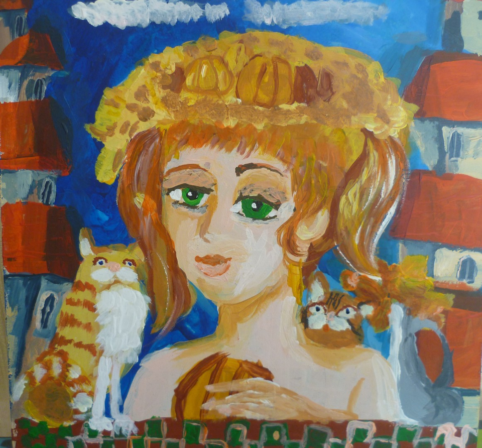 Детский рисунок - Мама