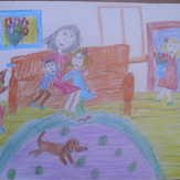 Рисунок "Поздравляем мамочку" на конкурс "Конкурс детского рисунка "Женский день - 2018""