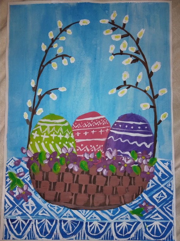 Детский рисунок - Светлая Пасха