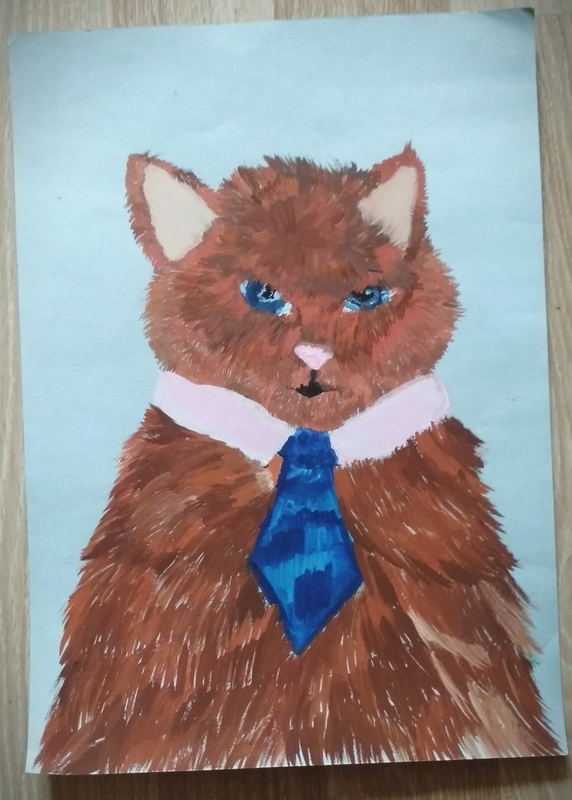 Детский рисунок - Агент КОТ