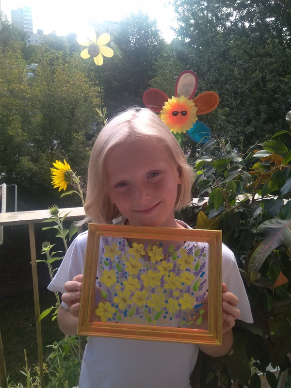 Детский рисунок - Солнечный август