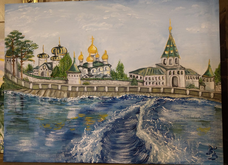 Детский рисунок - Ипатьевский монастырь в Костроме
