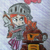 Рисунок "Темный рыцарь Джесси" на конкурс "Конкурс рисунка - “Герои Brawl Stars”"