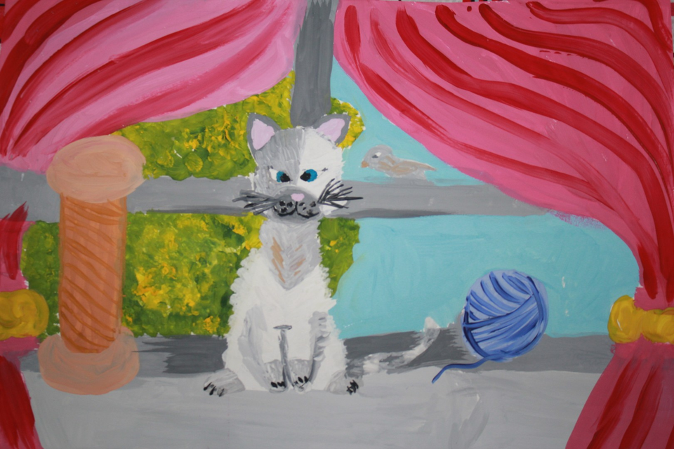 Детский рисунок - Котятки