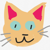 Рисунок "Персиковый котик"