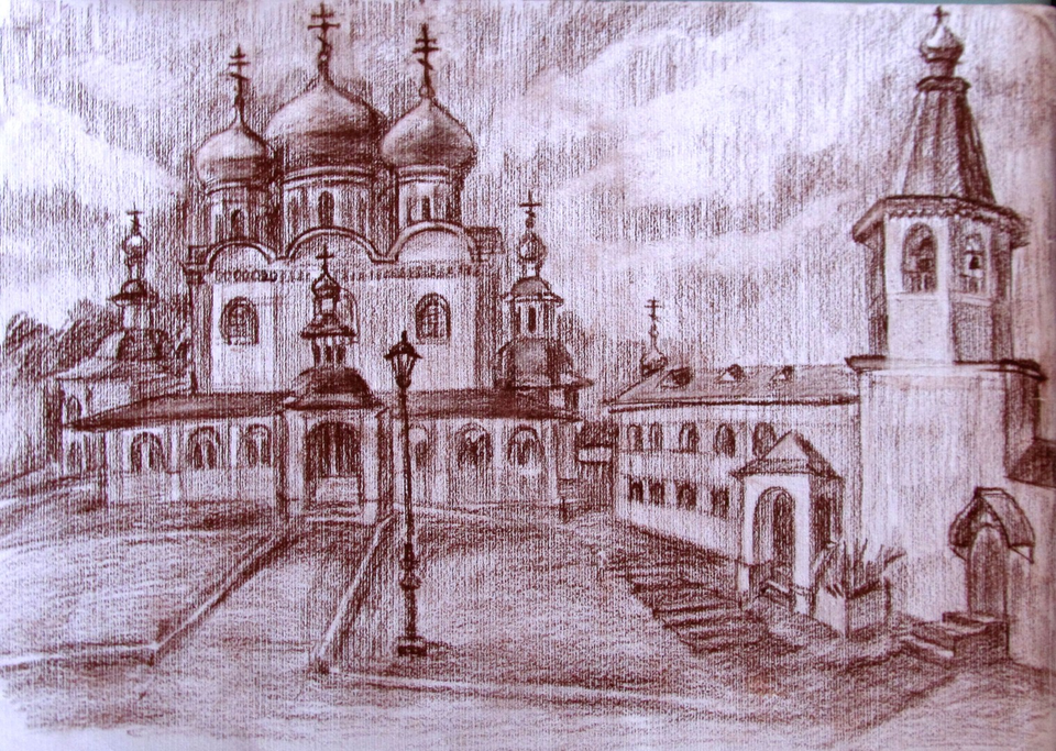 Рисунок - Зарисовка на Валдае