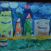 Рисунок "Город моих фантазий"