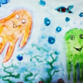 Рисунок "Осминожки" на конкурс "Конкурс детского рисунка "Рисовашки - серии 1, 2, 3""